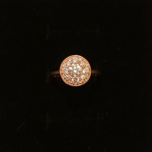 Diamond Cluster Ring in 14K Rose Gold